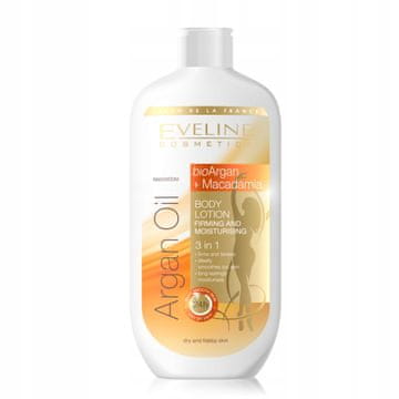 Eveline Cosmetics Eveline arganovo olje 3v1 losjon za telo z makadamijo 350 ml