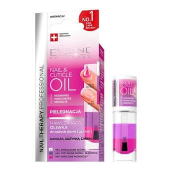 Eveline Cosmetics Eveline Nail Therapy 3v1 olje za nohte in obnohtno kožico 18 ml