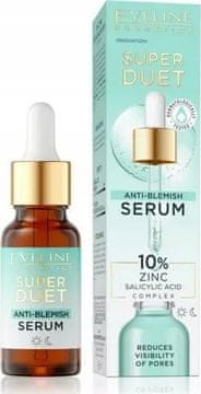Eveline Cosmetics Eveline Super Duet serum za nepravilnosti 10% cink + salicilna kislina 18 ml