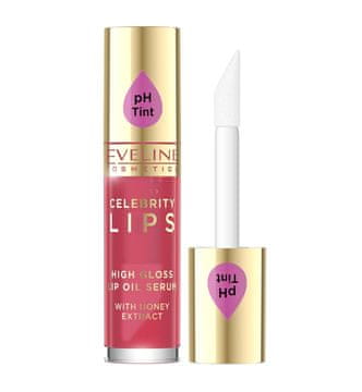 Eveline Cosmetics Eveline Celebrity Lips oljni serum za ustnice, odtenek 04 rdeča 5 ml