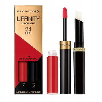 Max Factor Lipfinity Lip Colour 125 So Glamorous - dolgoobstojna šminka 2 v 1