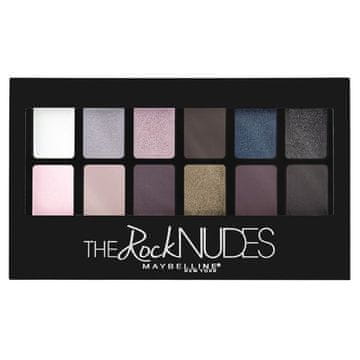 Maybelline The Rock Nudes - paleta 12 senčil za oči, mat in bleščeča