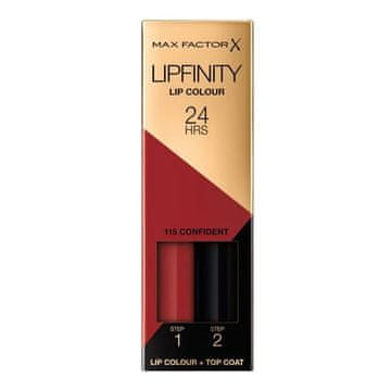 115 Confident Max Factor Lipfinity 24h dolgotrajna šminka