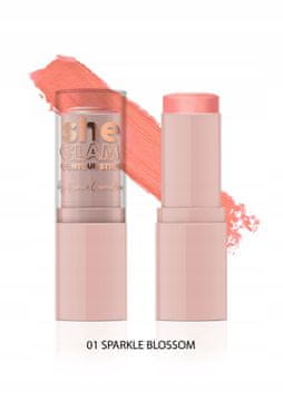 R She Glam rdečilo za lica v stiku 01 Sparkle Blossom 10 g