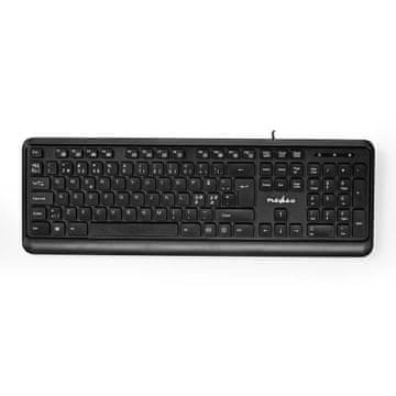 Nedis Žična tipkovnica | USB-A | Multimedija | QWERTY | ND Postavitev | Numerična tipkovnica
