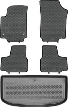 Škoda Citigo Hatchback od 2012-2019 KOMPLET - gumijaste avtotesnine + zaščitna preproga za prtljažnik