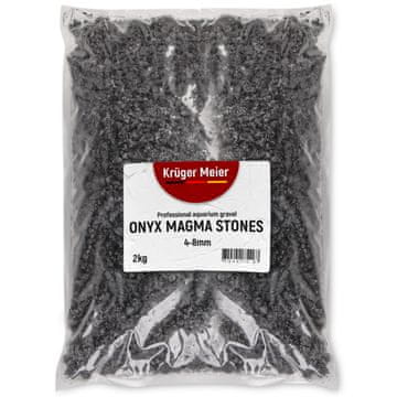 E.I. AKVARIJSKI GRAVET ČRNI ONIKS MAGMA KAMNI 4-8 MM VODNI SUBSTRAT 2 KG
