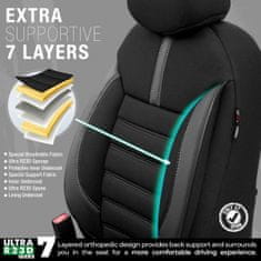 AMIO Komplet prevlek za avtosedež OTOM LIMITED 102 ČRNO/SIVA 3-ZIP
