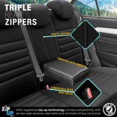 AMIO Komplet prevlek za avtosedež OTOM LIMITED 102 ČRNO/SIVA 3-ZIP