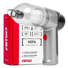 AMIO Brezžični avtomobilski sesalnik HEPA 40W 4000mAh -03692