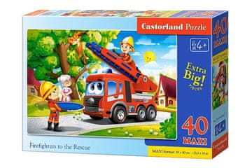 Castor 40-delna maksi sestavljanka. Gasilci na pomoč.