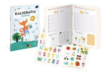 Interdruk Kaligrafija z nalepkami A4. Črke + naloge