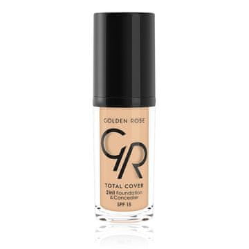 Golden Rose TOTAL COVER 2v1 podlaga za obraz SPF15 - 02 IVORY 30ml