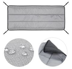 AIO FACTORY Prešita penasta blazina 180x50 cm temno siva