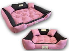 AIO FACTORY Pasja postelja KINGDOG 100x75 cm personalizirana vodoodporna roza