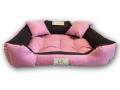 AIO FACTORY Pasja postelja KINGDOG 100x75 cm personalizirana vodoodporna roza
