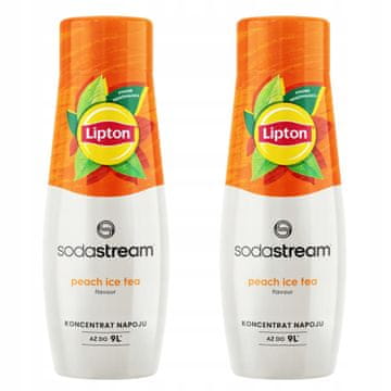 SodaStream 2x Lipton ledeni čaj breskov sirup