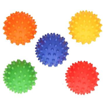 Senzorična masažna žoga COLORS, Hencz Toys oranžna