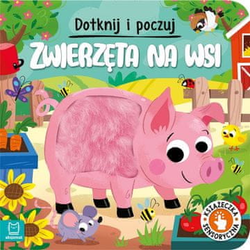 Senzorična knjiga Axiom z naslovom ŽIVALI NA PODEŽJU, dotikaj se in čuti