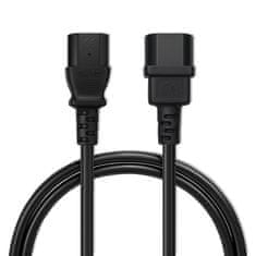 Podaljševalni kabel Qoltec IEC C13/C14 | 3x1,0 mm² | 1,8 m