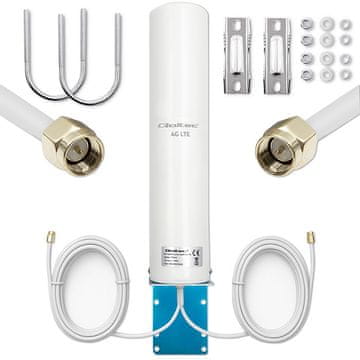 Qoltec 4G LTE dvojna antena | 5dBi | vsesmerna | zunanja