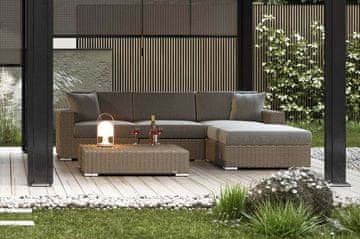 Pooltrend Modularno vrtno pohištvo MILANO I kraljevski pesek tehnoratan Homms