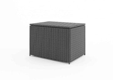 Pooltrend Majhen vrtni zabojnik SCATOLA 82x100x74 590L kraljevsko siv tehnoratan Homms