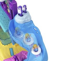 Mattel KOMPLET ZA VODNI PARK POLLY POCKET Z VODNIM TOBOGANOM, IGRIŠČEM, MINI PUNČKAMI + AVTO