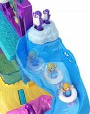 Mattel KOMPLET ZA VODNI PARK POLLY POCKET Z VODNIM TOBOGANOM, IGRIŠČEM, MINI PUNČKAMI + AVTO