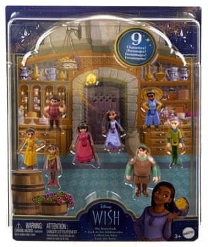 Mattel Disney Wish Figures Komplet figuric Wish HPX36 Čarobni svet vrtnic