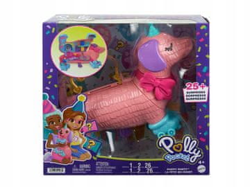 Mattel PASJI ROJSTNI DAN Polly Pocket Pupka zabava JAZBEVČICA PINJATA
