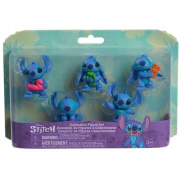 Disney ORIGINALNE FIGURE Lilo & Stitch Deluxe 5 zbirateljskih figur Stitch
