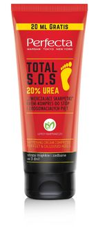 DAX Perfecta Total SOS krema-obkladek za stopala in pete "Mehke nogavice" 20% urea 120 ml