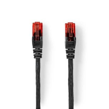 Nedis Omrežni kabel CAT6 | RJ45 moški | RJ45 moški | U/UTP | 50,0 m | Na prostem | Okrogla | PE | Črna | Oznaka