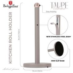 Berlingerhaus Držalo za papirnate brisače BH-6840 stainless Taupe Collection