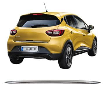 Obroba prtljažnih vrat, nerjaveče jeklo, kromirana, za Renault Clio 4 HB 2012