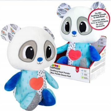 Lamaze PANDA SRČNI UTIP pomirjujoča plišasta žival z vibracijskimi melodijami in lučko 9m+
