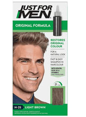 Just For Men Šampon za barvanje las svetlo rjava H25 svetlo rjava 60 g