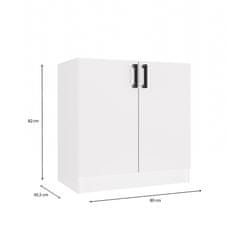 Topeshop Spodnja kuhinjska omarica Katia D-80 BELA