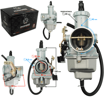 Moretti Uplinjač PZ30 250cc 4T, 24 mm, dušilka
