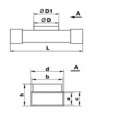 VENTS T-SPOJ IZ PLOŠČATEGA KANALA 110x55mm NA OKROGLI KANAL 100mm PVC