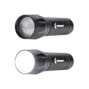 Vergionic LED ZOOM TAKTIČNA SVETLILKA COB NAGARNIK POLNILNA USB