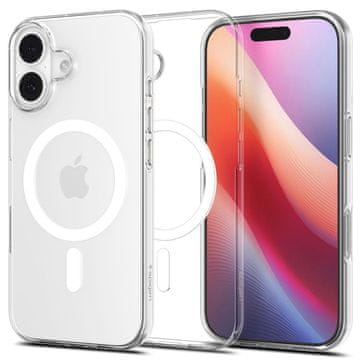 Spigen SPIGEN ovitek LIQUID CRYSTAL MAG MAGSAFE za iPhone 17, prosojen/bel