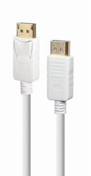 Gembird CC-DP2-6-W DisplayPort 1.2 (M) - DisplayPort (M) kabel, 1,8 m, bela kabel