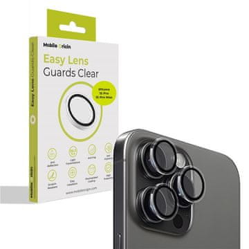 Mobile-origin Easy Lens zaščitno steklo za kamero telefona iPhone 15 Pro/15 Pro Max (FRL-LSG-i15Pro-CLR)