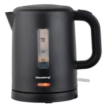 slomart Klausberg KB-9046 črn turistični električni kuhalnik 1,0L