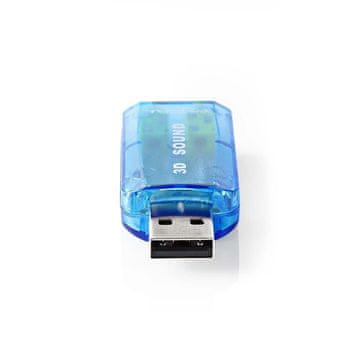 Nedis Zvočna kartica | 5.1 | USB 2.0 | Priključek za mikrofon: 1x 3,5 mm | Priključek za slušalke: 3,5 mm moški
