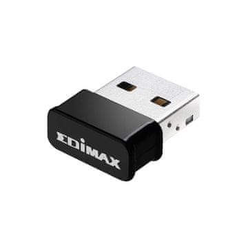 Nedis Brezžični USB adapter AC1200 2,4/5 GHz (dvopasovni) Wi-Fi črna/aluminij