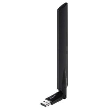 Nedis Brezžični USB adapter AC600 2,4/5 GHz (dvopasovni) črn