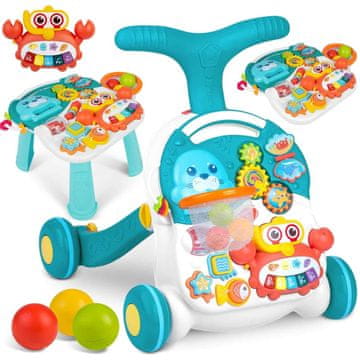 Ricokids Trikolesni skiro Ricokids Piko - črn s pisanimi vzorci